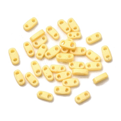 2-Hole Baking Paint Glass Seed Beads SEED-S023-17A-12-1