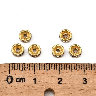 Brass Rhinestone Spacer Beads RB-A014-Z5mm-01C-1