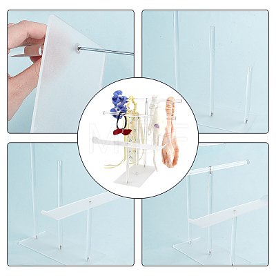 3-Tier Acrylic Hairband Display Stand ODIS-WH0030-82-1