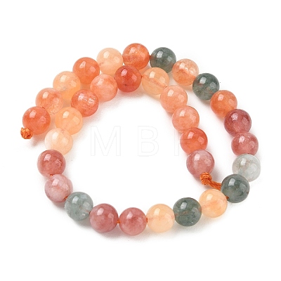 Dyed Natural Malaysia Jade Beads Strands G-G021-02A-27-1