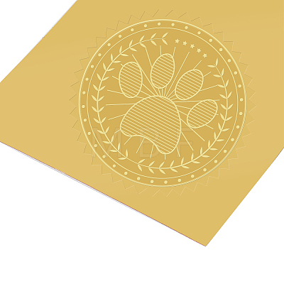 Self Adhesive Gold Foil Embossed Stickers DIY-WH0211-033-1