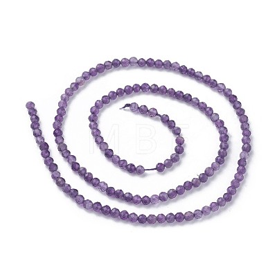Natural Amethyst Beads Strands X-G-F619-12-2mm-1