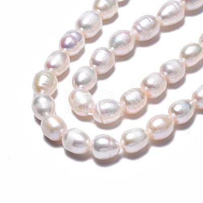 Natural Cultured Freshwater Pearl Beads Strands PEAR-N012-06T-1