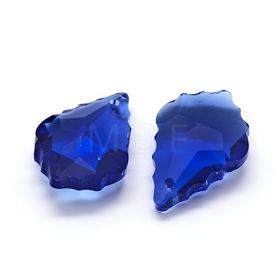 Faceted Glass Pendants GLAA-F068-C05-1