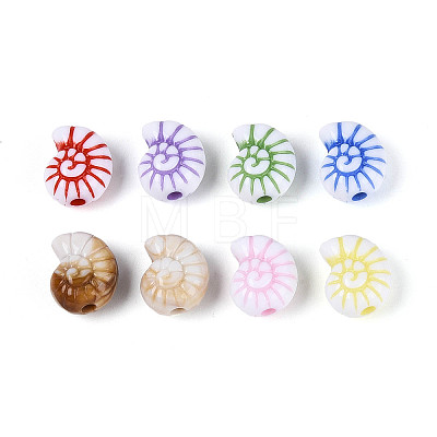 Opaque Acrylic Beads SACR-T017-84M-1