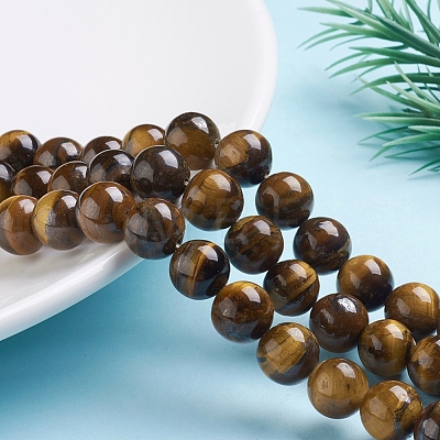 Natural Tiger Eye Beads Strands Z0RQX014-1