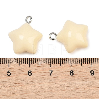 Opaque Resin Pendants RE-CBAF00C-11B-1
