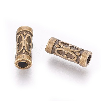 Tibetan Style Alloy Tube Beads LS-MLF0843Y-1