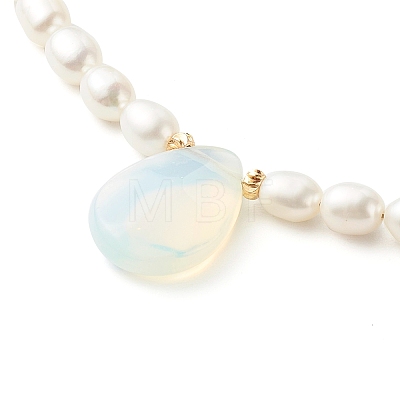 Pearl Beaded Necklace NJEW-JN03548-03-1