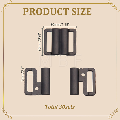 30Pcs Plastic Bikini Clips FIND-AR0006-49-1