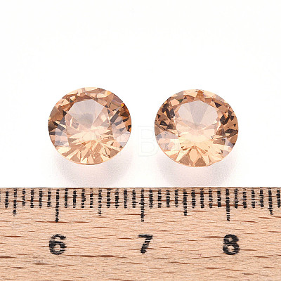 Diamond Shaped Cubic Zirconia Pointed Back Cabochons ZIRC-R004-10mm-04-1