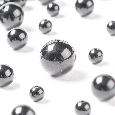 340Pcs 4 Sizes Natural Black Tourmaline Beads G-LS0001-25-1