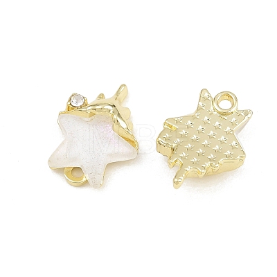 Alloy Crystal Rhinestone Charms AL-CBA8C77-01C-G-1