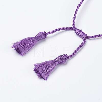 Polyester DIY Braided Bracelet Making MAK-K018-A06-1