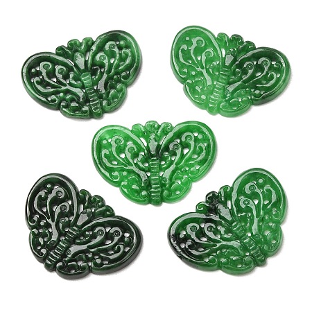 Dyed Natural Myanmar Jade Carved Pendants GG-CBABA9C-01-1