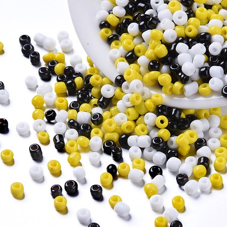 6500Pcs 300G 3 Colors Glass Seed Beads SEED-LS0001-02-1