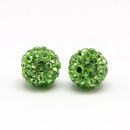 Polymer Clay Rhinestone Beads RB-A053-4mm-07-1
