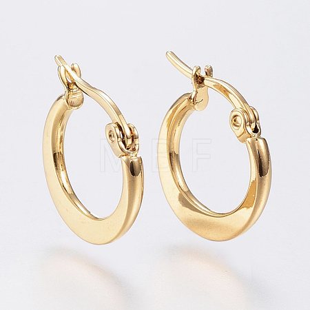 304 Stainless Steel Hoop Earrings X-EJEW-F105-24G-1