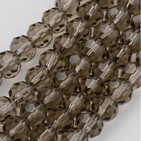 Transparent Glass Bead Strands GLAA-G013-6mm-63-1