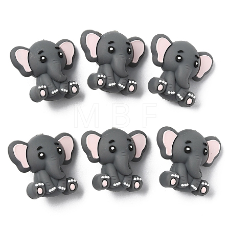 6Pcs Silicone Beads SIL-YW0002-10B-1
