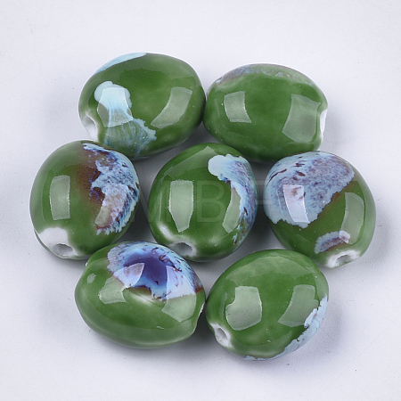 Handmade Porcelain Beads PORC-S498-26B-1