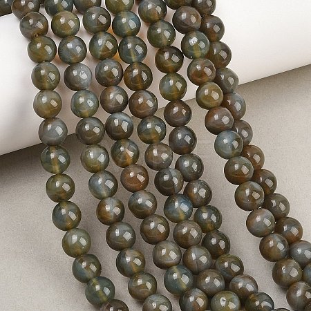 Handmade Lampwork Beads Strand LAMP-B056-8mm-21-1