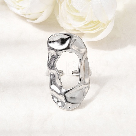 304 Stainless Steel Cuff Open Rings for Women RJEW-T034-01P-1