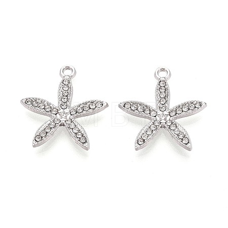 Alloy & Crystal Rhinestone Pendants PALLOY-T095-01P-1