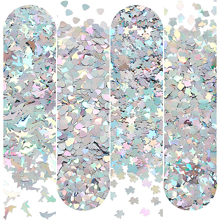 48G 4 Style PVC Nail Art Glitter Sequins MRMJ-OC0003-49-1