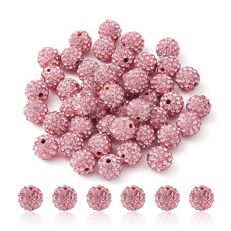 Pave Disco Ball Beads RB-YW0001-10B-1
