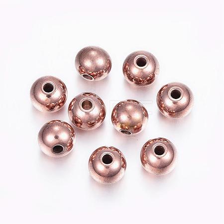 304 Stainless Steel Beads STAS-L187-8mm-10RG-1