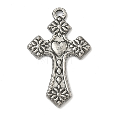 304 Stainless Steel Pendants STAS-P449-03E-P-1