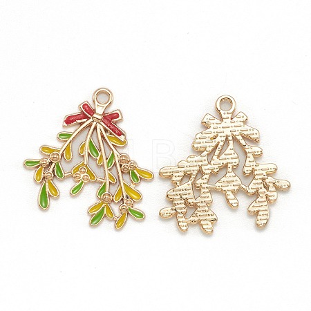 Alloy Enamel Pendants X-ENAM-E569-13-1