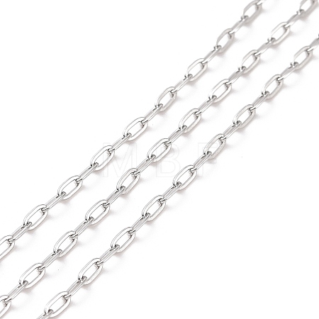 Tarnish Resistant 304 Stainless Steel Cable Chains CHS-C002-03P-01-1