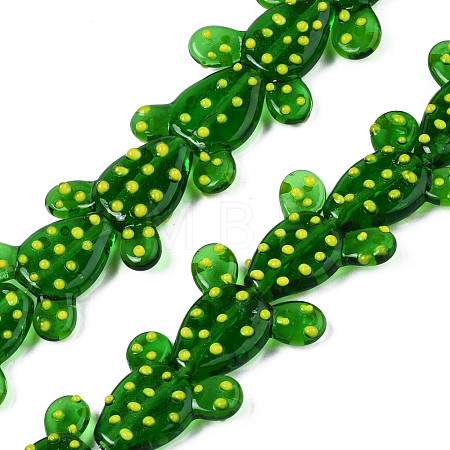 Handmade Bumpy Lampwork Beads Strands LAMP-T017-03-1