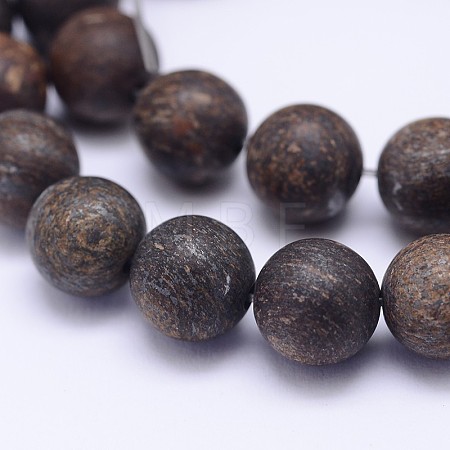 Natural Bronzite Beads Strands X-G-D745-8mm-1