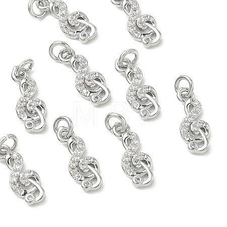 SHEGRACE Brass Micro Pave Cubic Zirconia Pendants XGRQ3D432-469P-1