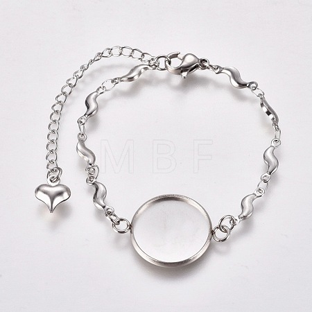 Tarnish Resistant 304 Stainless Steel Bracelet Making STAS-L248-005P-1