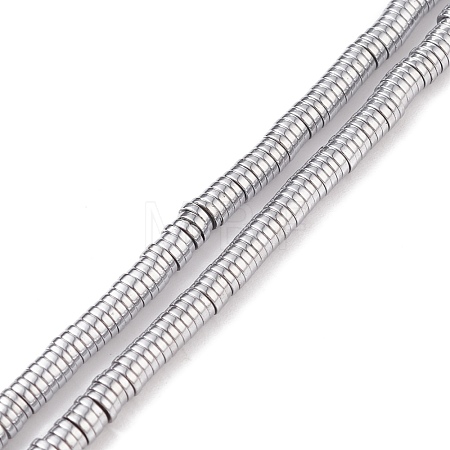 Electroplated Non-magnetic Synthetic Hematite Beads Strands G-G826-09P-4mm-A-1