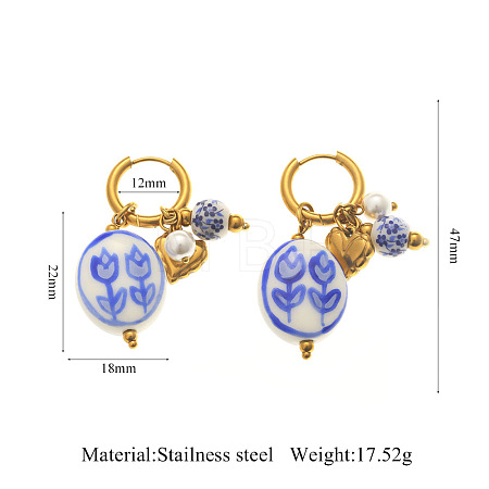 304 Stainless Steel Hoop Earrings WG0CE7F-01-1