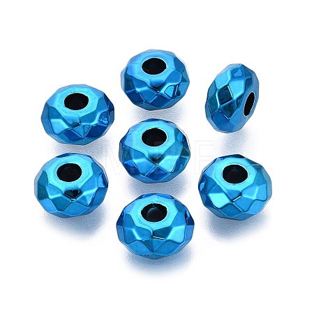 UV Plating Acrylic European Beads OACR-E033-22-03-1