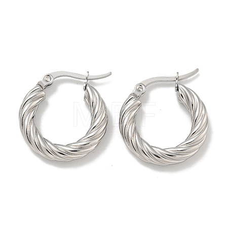 304 Stainless Steel Hoop Earring EJEW-F257-20P-02-1