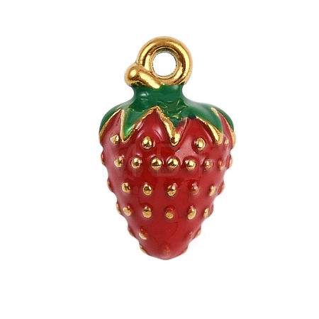 304 Stainless Steel Enamel Charms STAS-P402-02C-01-1