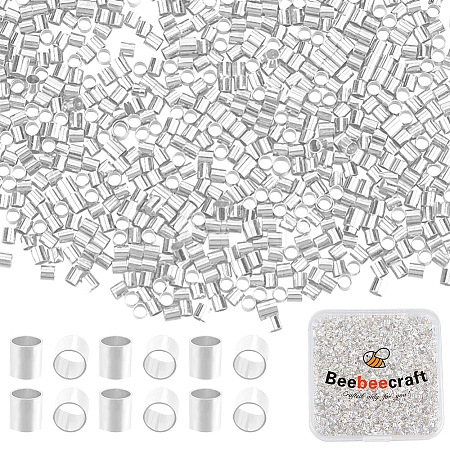 5000Pcs Brass Crimp Beads KK-BBC0015-75S-1