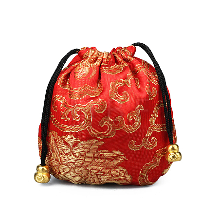 Chinese Style Stain Brocade Jewelry Packing Pouches PAAG-PW0001-161D-1-1