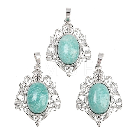 Natural Amazonite Pendants G-A315-07P-1