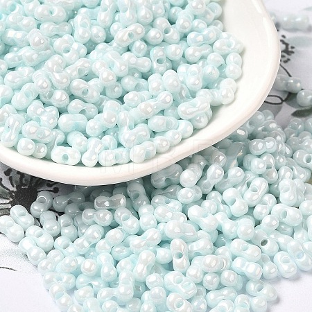 Opaque Colours Luster Glass Seed Beads SEED-B001-01A-02-1