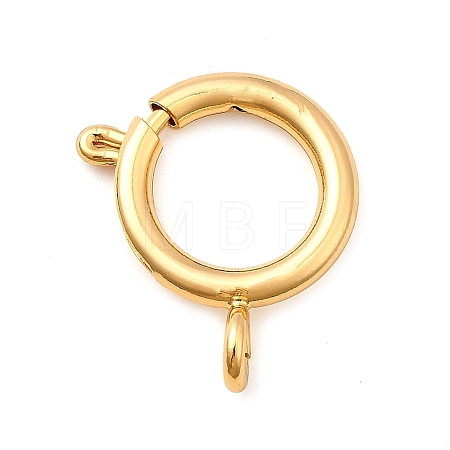 Brass Spring Ring Clasps KK-D407-20G-G-1