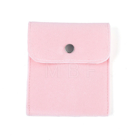 Double-Sided Velvet Jewelry Rectangle Bags for Earrings Rings Bracelets Necklaces TP-N004-01B-1