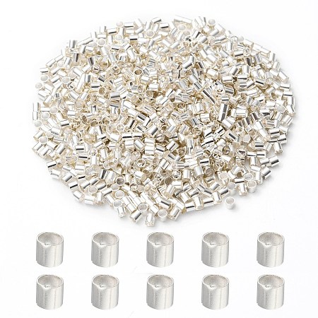 Brass Crimp Beads KK-YW0002-02S-1